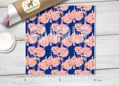 Lilly Inspired Flamingo Pattern Adhesive Vinyl L056