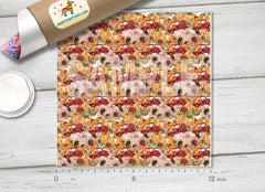 Pumpkin Truck Patterned Adhesive Vinyl H063