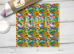 Comic Book Pop Art Adhesive Vinyl 1373 - Donkey Craft Vinyl