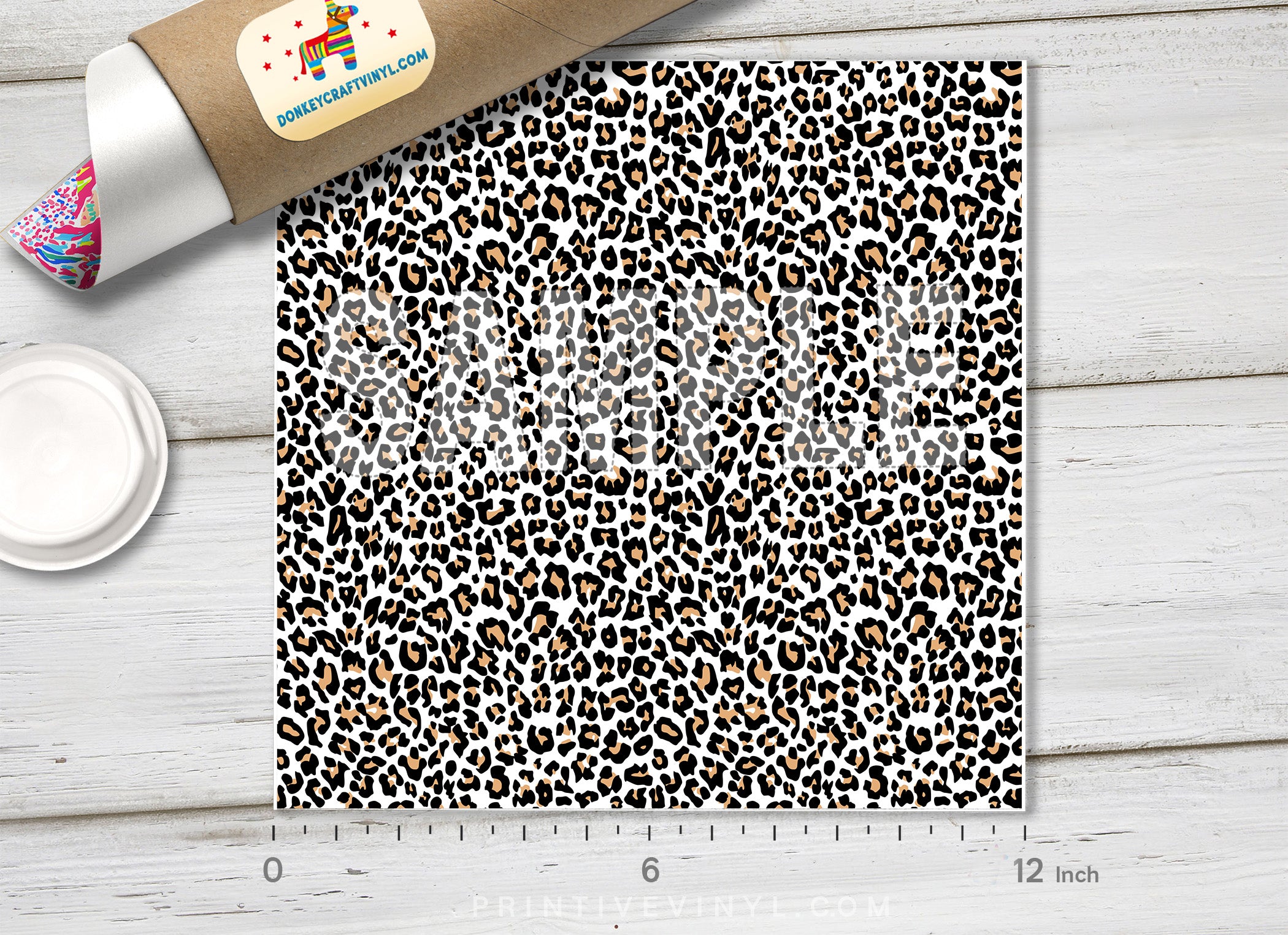 Leopard Patterned Adhesive Vinyl 891