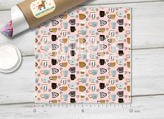 Cute Boho Coffee Mugs Adhesive Vinyl 1344 - Donkey Craft Vinyl