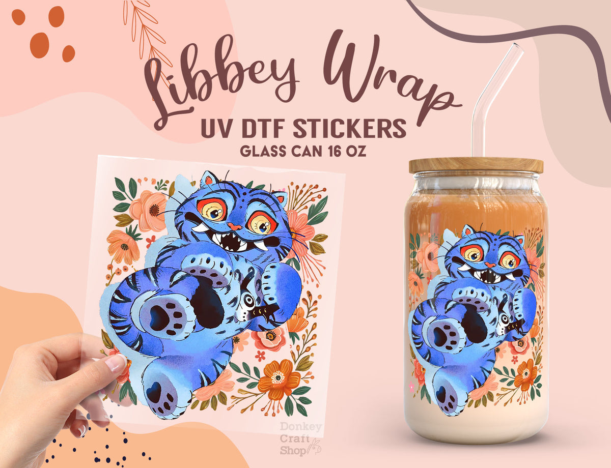 Kpop Demon Hunters Derpy UV DTF Wrap for 16oz Libbey Glass UV133