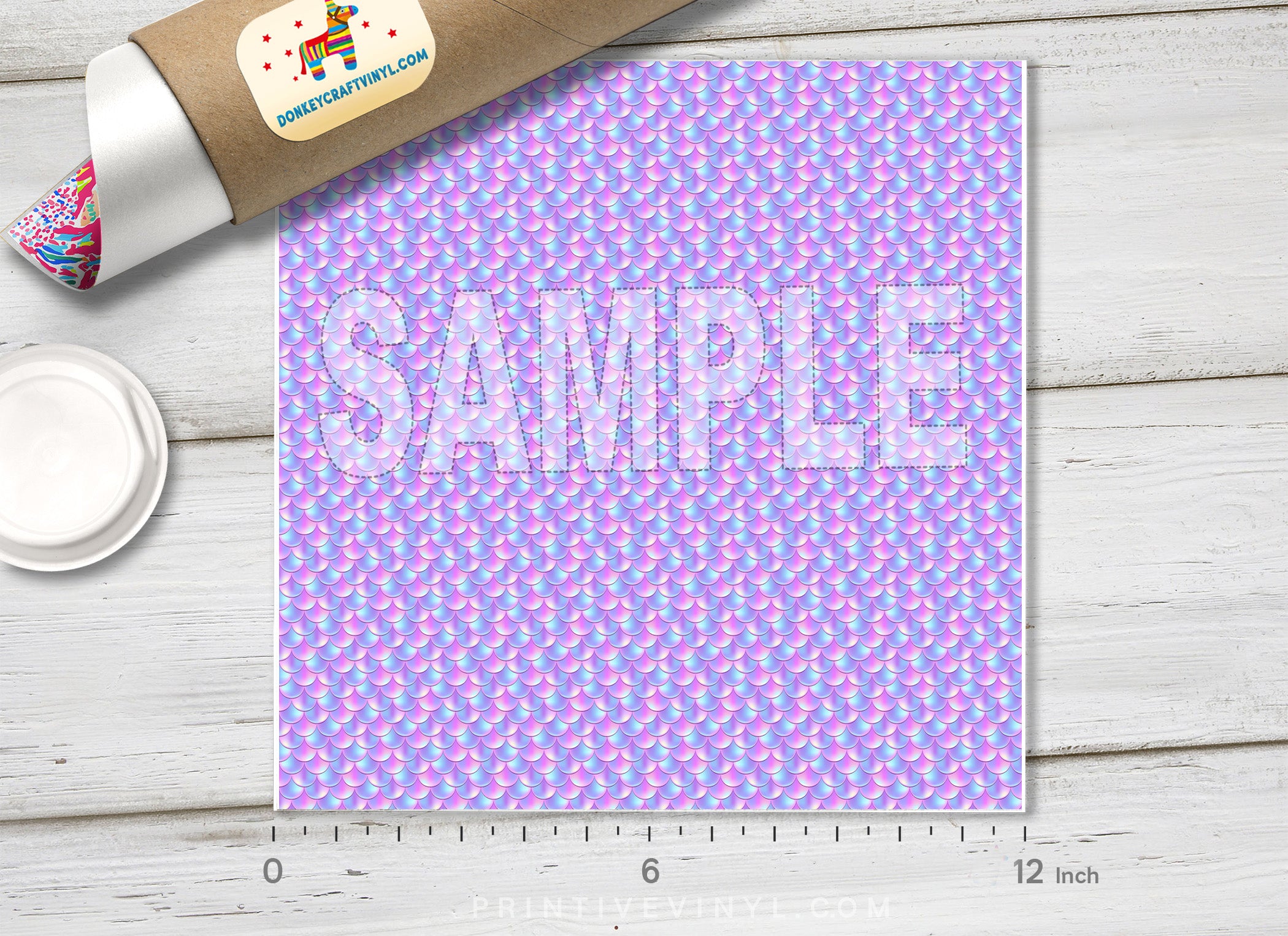 Mermaid  Pattern Adhesive Vinyl 781