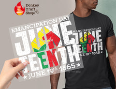 Juneteenth DTF Transfer, Ready to Press DTF551