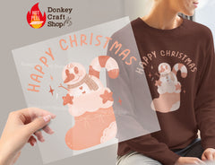 Christmas Santa DTF Transfer for T-shirts, Hoodies, Heat Transfer, Ready for Press Heat Press Transfers DTF206