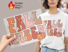 I Love Fall Most of All Retro DTF Transfer, Ready to Press DTF467