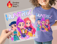 Huntrix KPOP Demon Hunters DTF Transfer, Ready to Press DTF599
