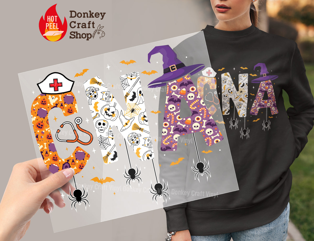 Spooky Halloween CNA DTF Transfer - Ready to Press DTF449