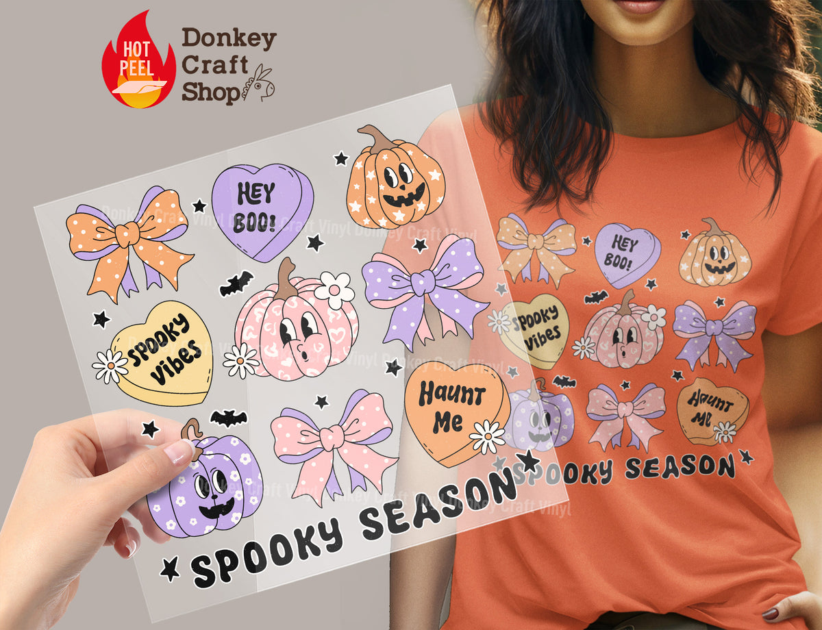 Coquette Spooky Season Halloween DTF Transfer, Ready to Press DTF456