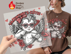Valentine's Cutie Cupid DTF Transfer, Ready to Press DTF644