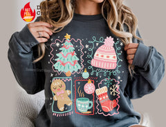 Cute Christmas Elements DTF Transfer, Ready to Press DTF620