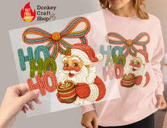 Ho Ho Ho Santa DTF Transfer, Ready to Press DTF607
