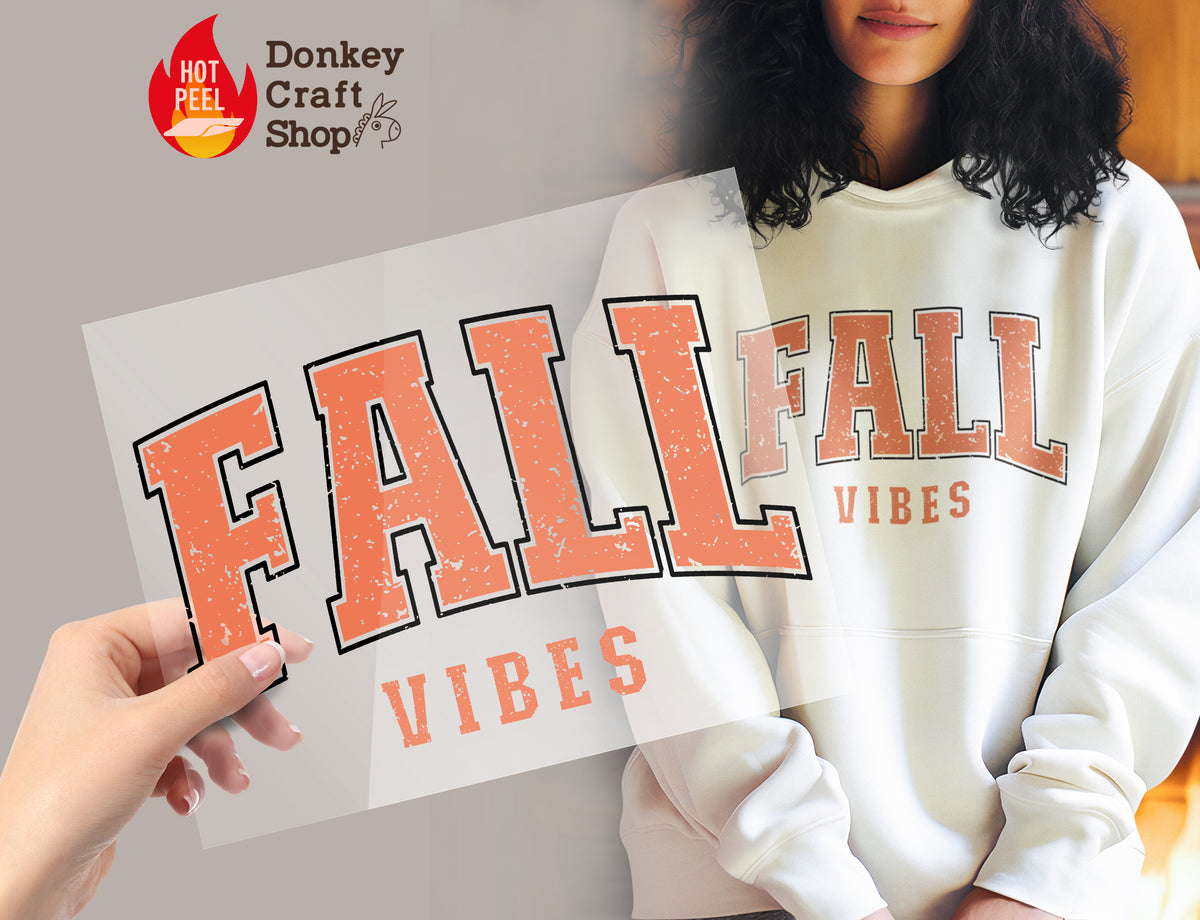 Fall Vibes DTF Transfer for T-shirts, Hoodies, Heat Transfer, Ready for Press Heat Press Transfers DTF172