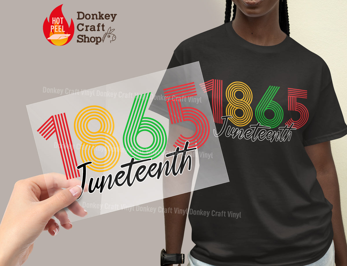 1865 Juneteenth DTF Transfer, Ready to Press DTF566