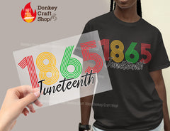 1865 Juneteenth DTF Transfer, Ready to Press DTF566