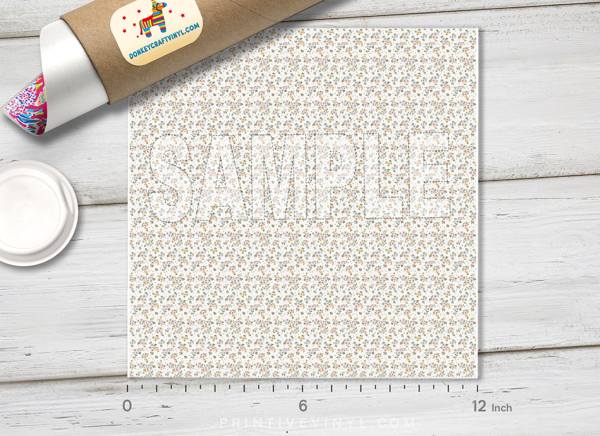 Ditsy Floral Patterned HTV 1470 - Donkey Craft Vinyl