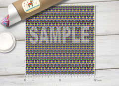 Rainbow Chevron Triangle and Stripes Adhesive Vinyl 1509