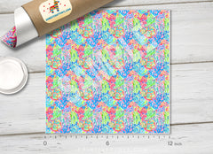 Lilly Inspired Under Sea Pattern Adhesive Vinyl L023