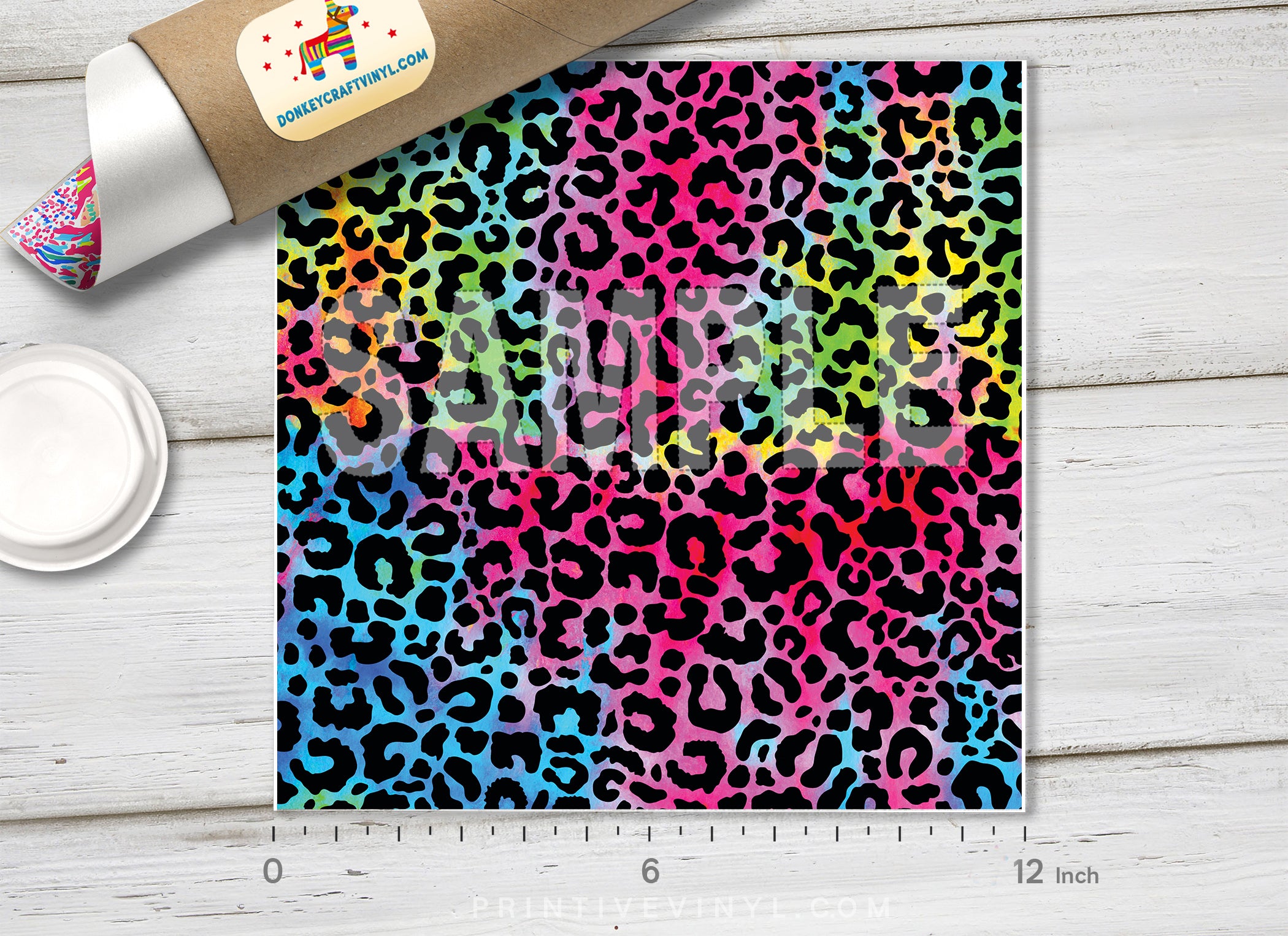 Leopard Print Pattern Adhesive Vinyl 1565
