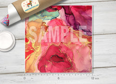 Abstract Alcohol Ink Patterned HTV 1467 - Donkey Craft Vinyl