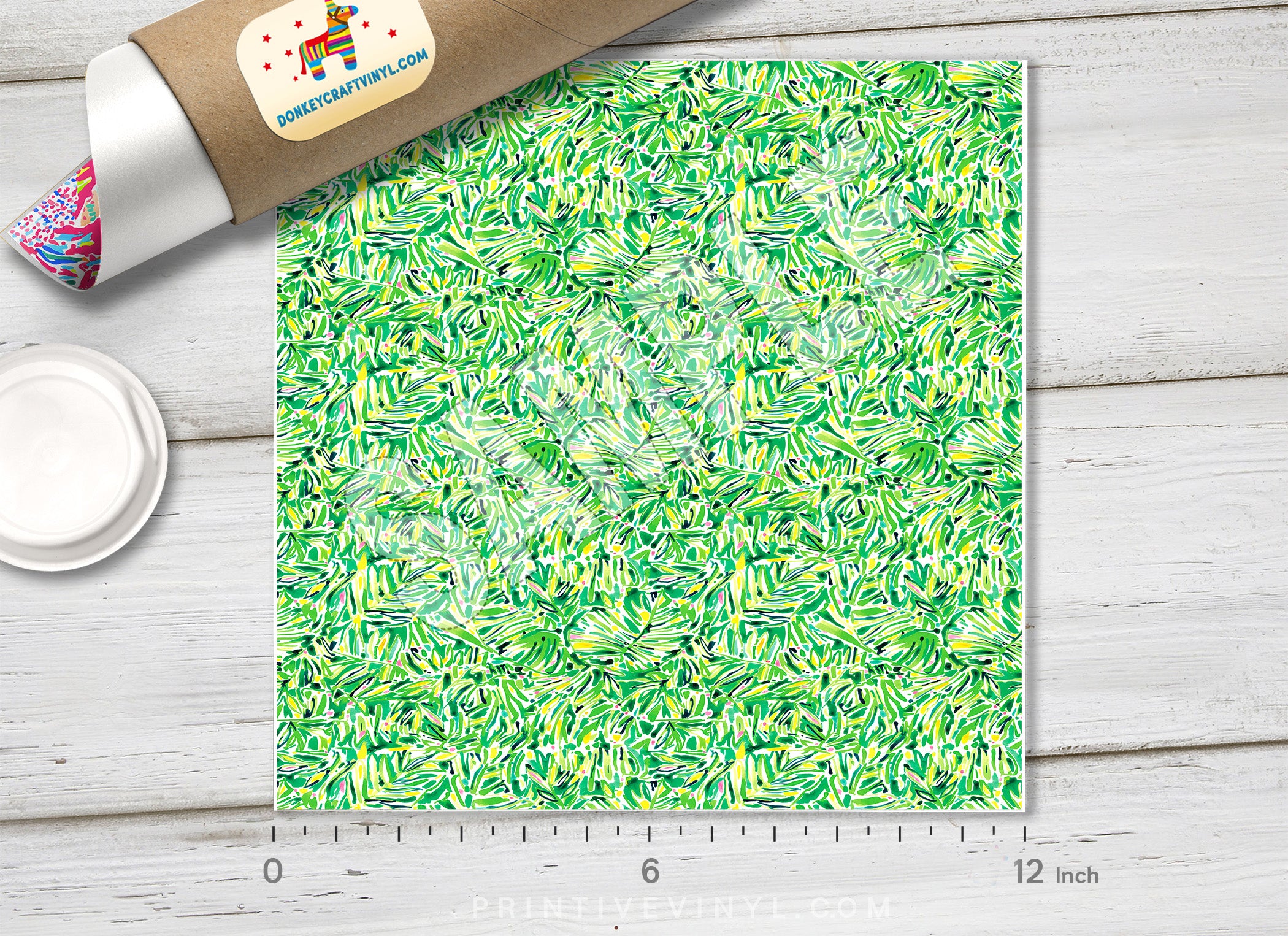 Lilly Inspired Flower Garden Pattern Adhesive Vinyl L027