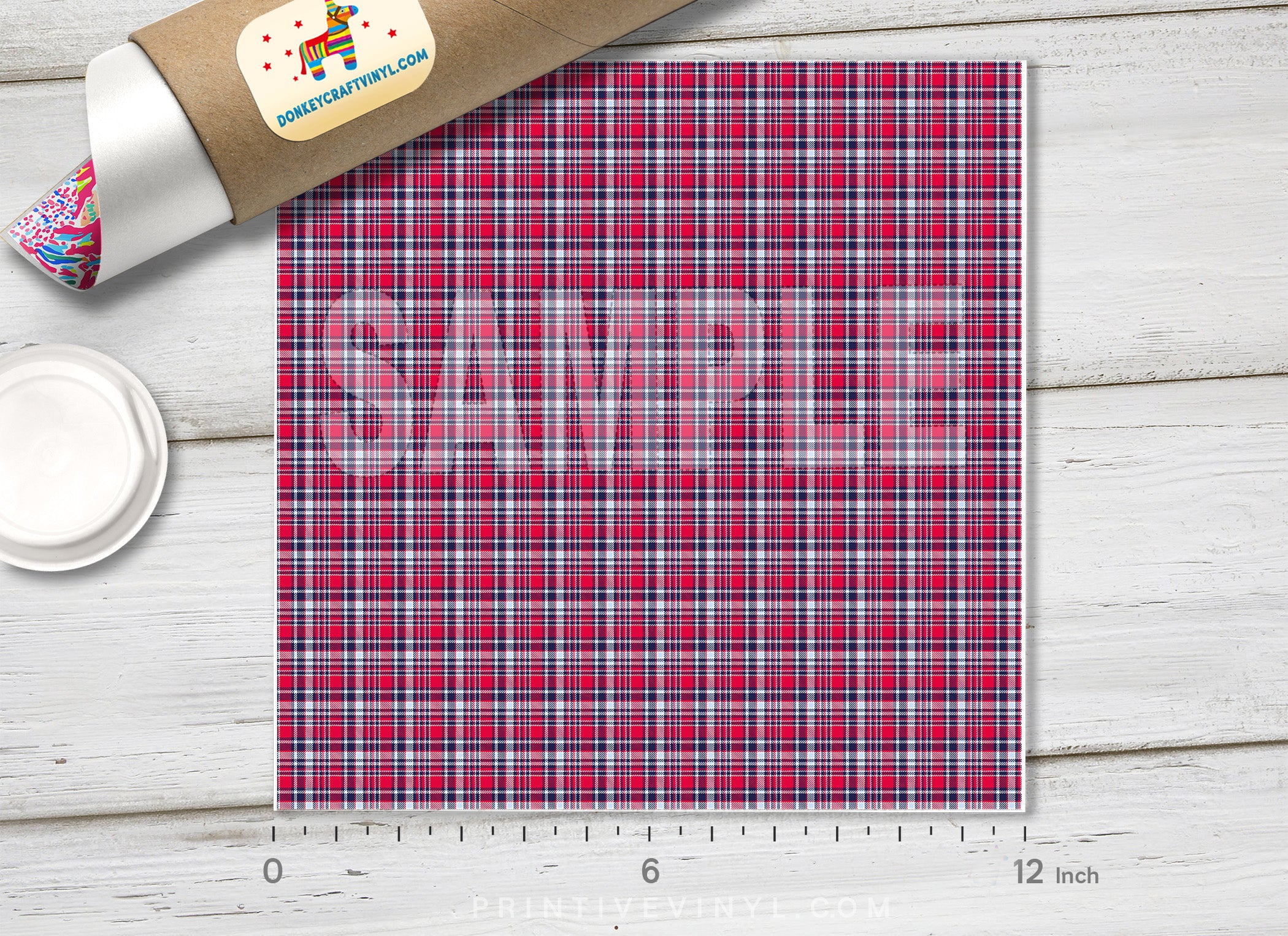 Check Plaid Tartan Patterned HTV 597