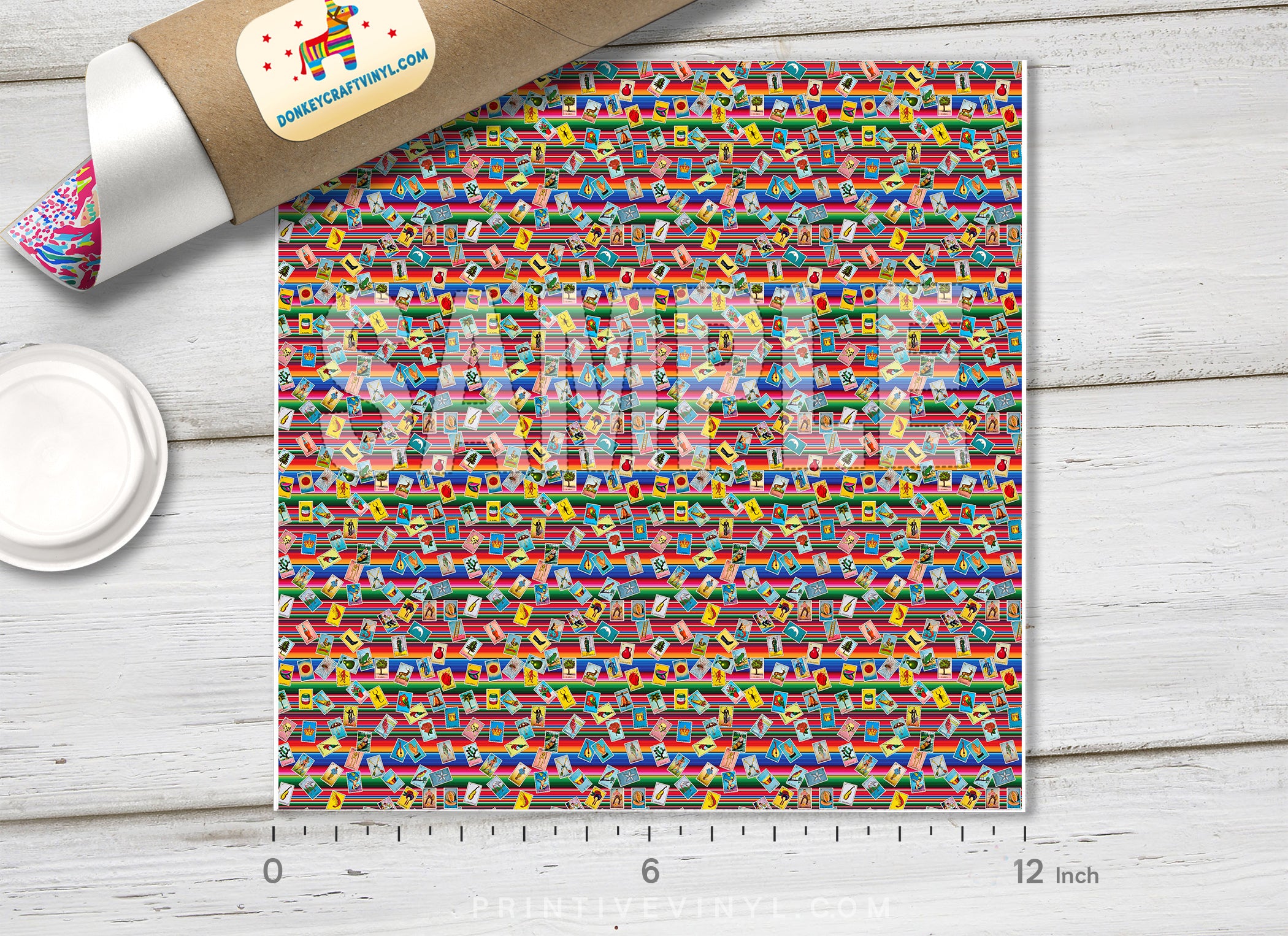 Loteria Serape Adhesive Vinyl 1270