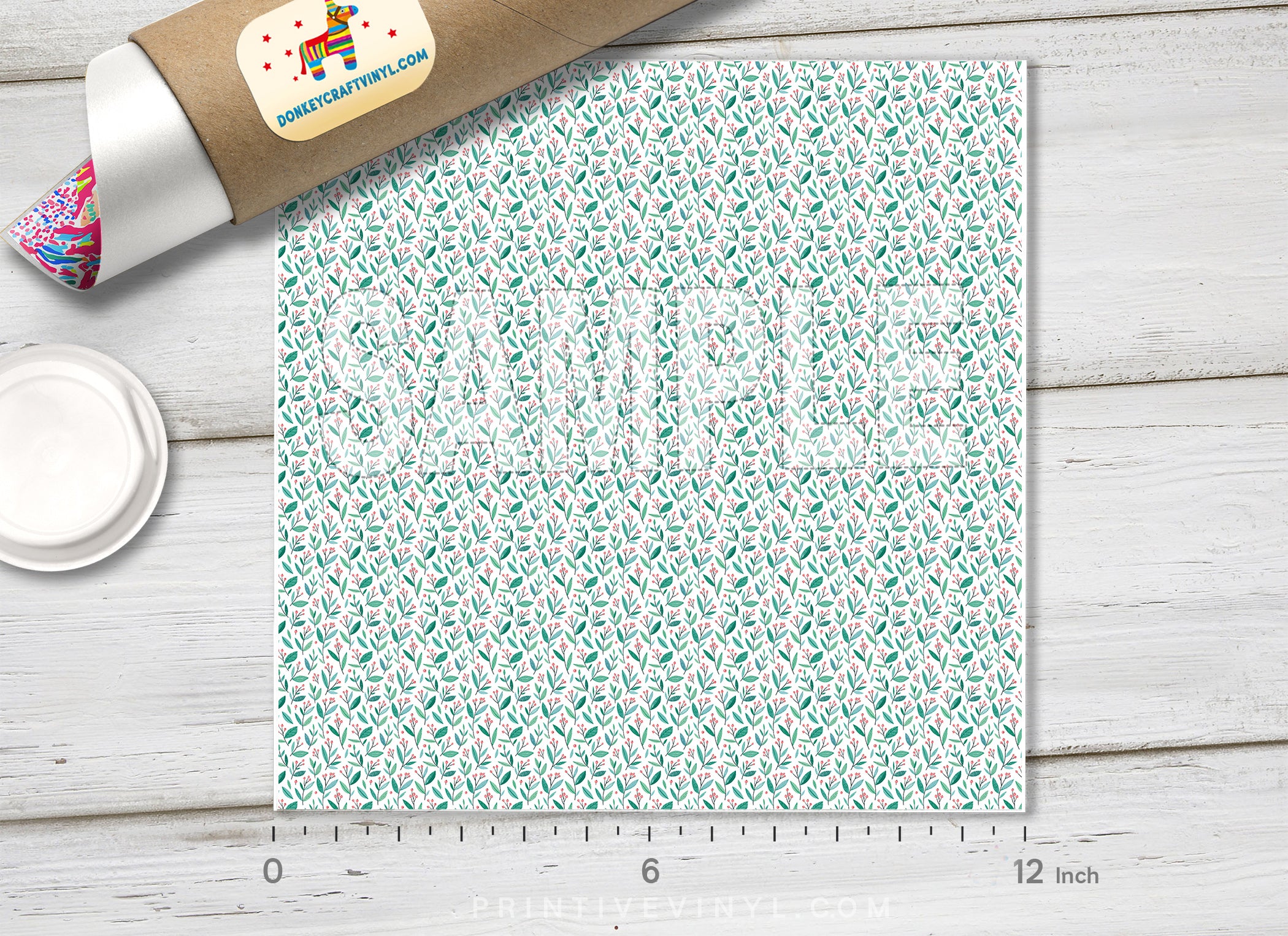 Botanical Leaves HTV 1493 - Donkey Craft Vinyl