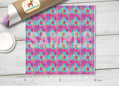 Lilly Inspired Trippin and Sippin Pattern Adhesive Vinyl L015