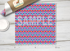Aztec Tribal Geometric Adhesive Vinyl 1381 - Donkey Craft Vinyl