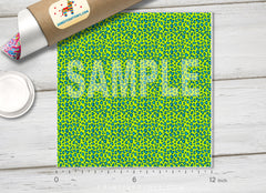 Green Leopard Adhesive Vinyl 1054