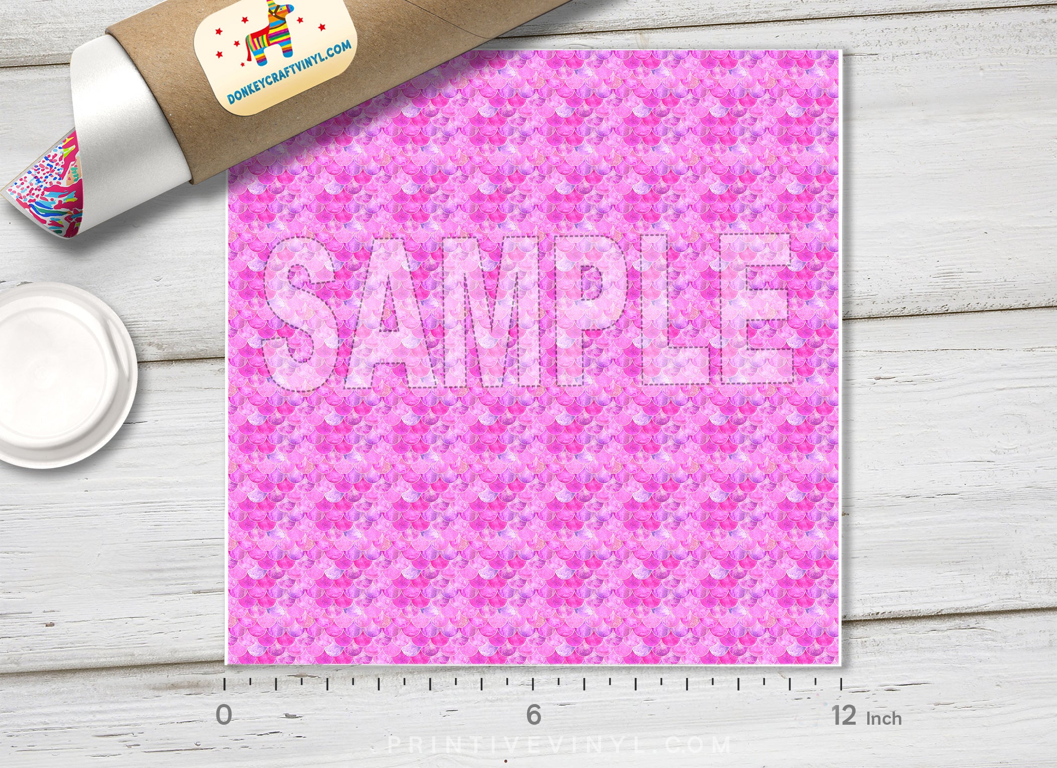 Pink Mermaid Adhesive Vinyl 1213