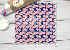 Lilly Inspired Flamingo Pattern Adhesive Vinyl L056