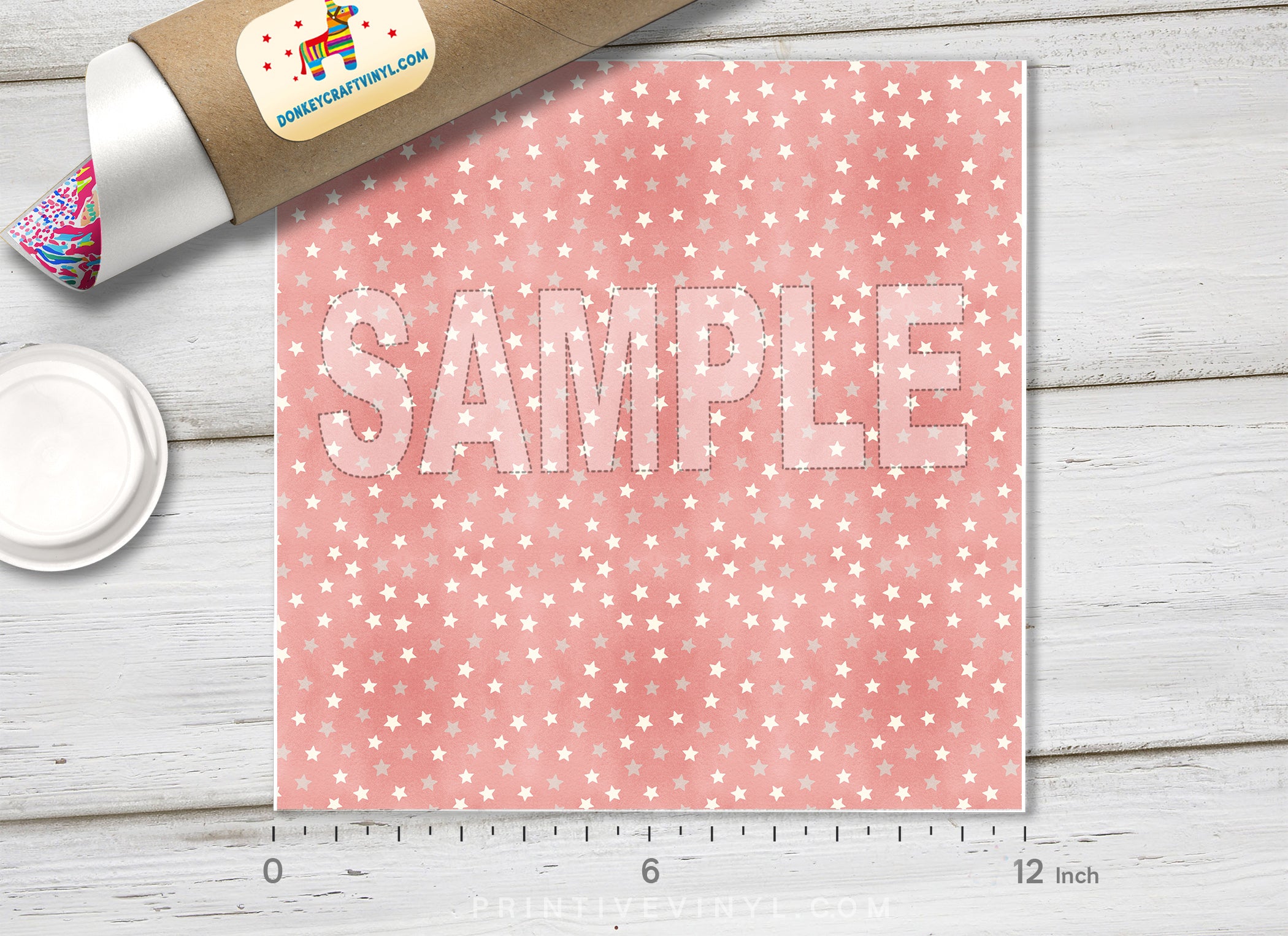 Pink Daisy Floral Adhesive Vinyl 1600