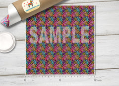 Colorful Scribble Abstract Adhesive Vinyl 1334 - Donkey Craft Vinyl