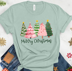 Merry Christmas Tree DTF Transfer, Ready to Press DTF463