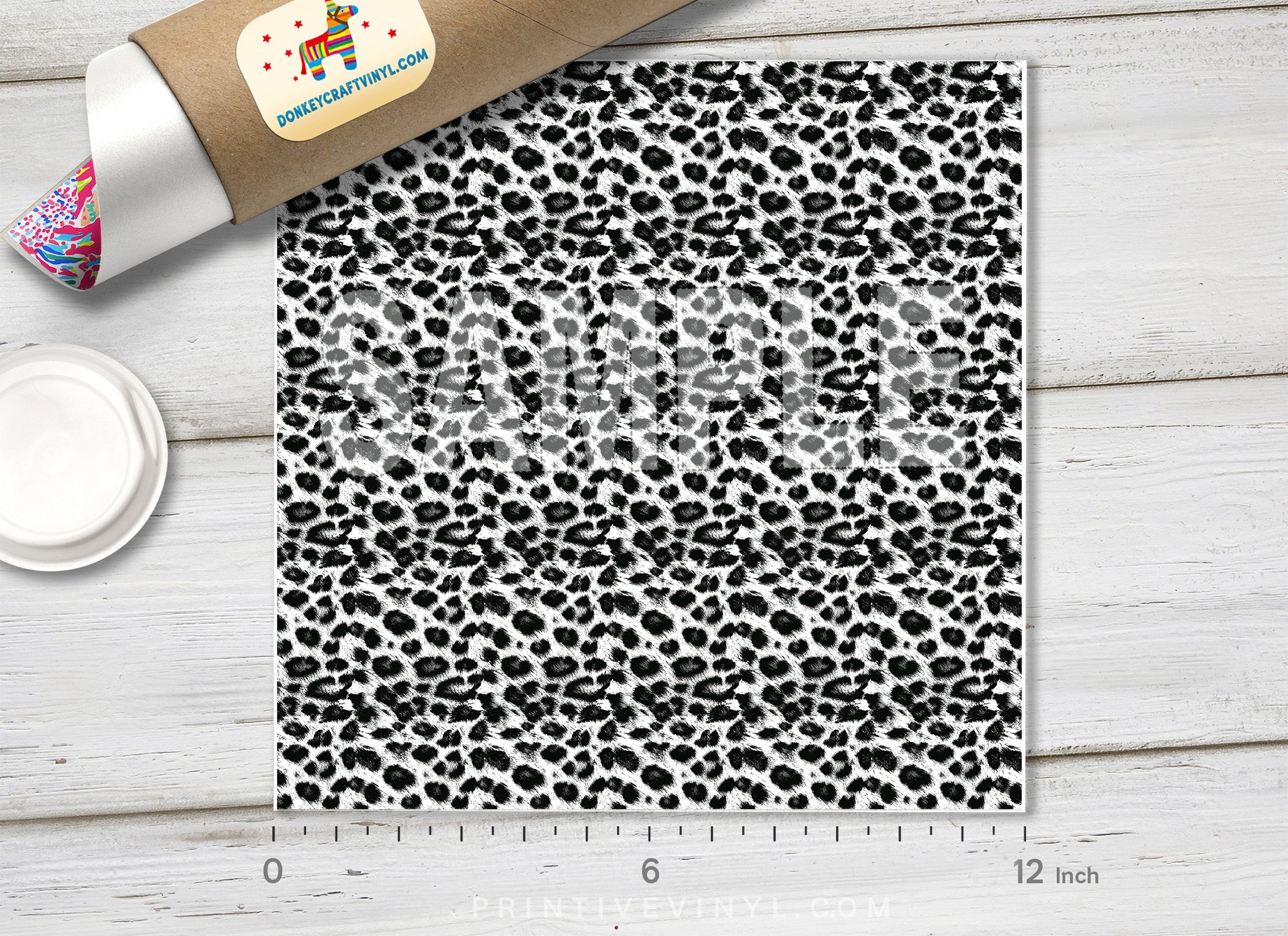 Leopard Patterned Adhesive Vinyl 712