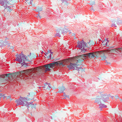 Flower Printed Faux Leather 039