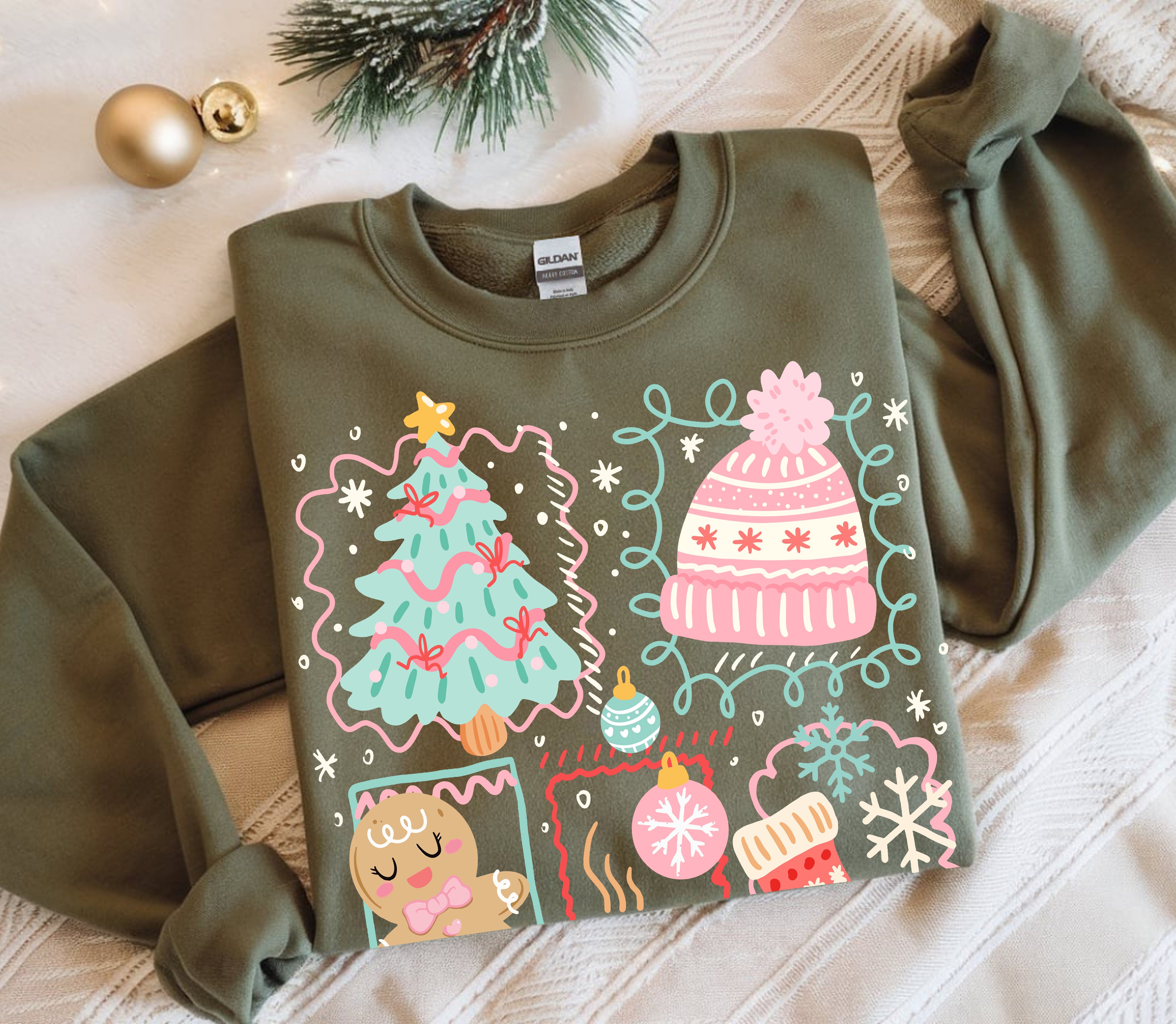 Cute Christmas Elements DTF Transfer, Ready to Press DTF620