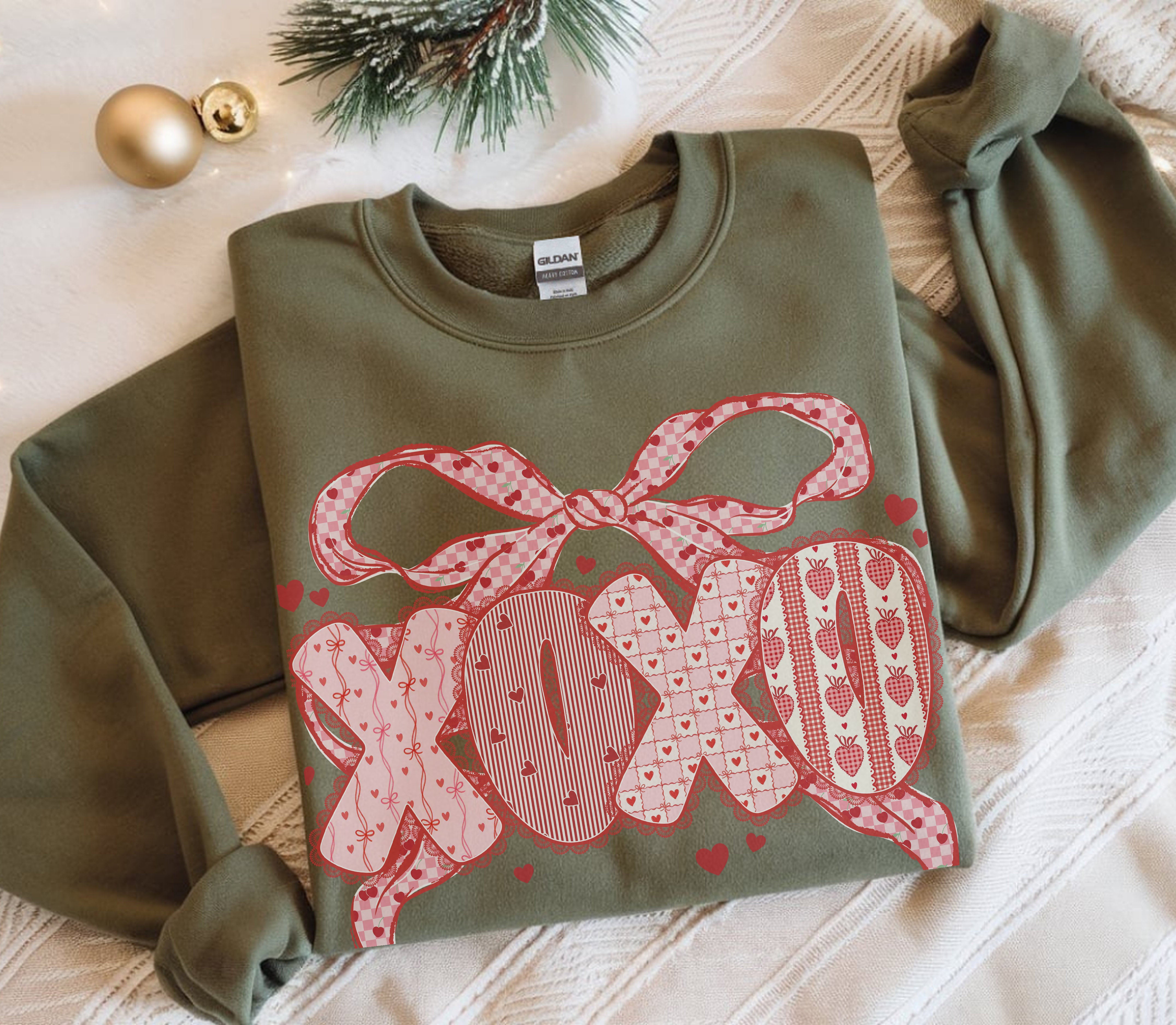 XOXO Coquette Bow DTF Transfer, Ready to Press DTF621