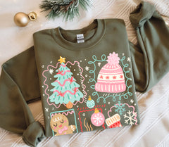 Cute Christmas Elements DTF Transfer, Ready to Press DTF620