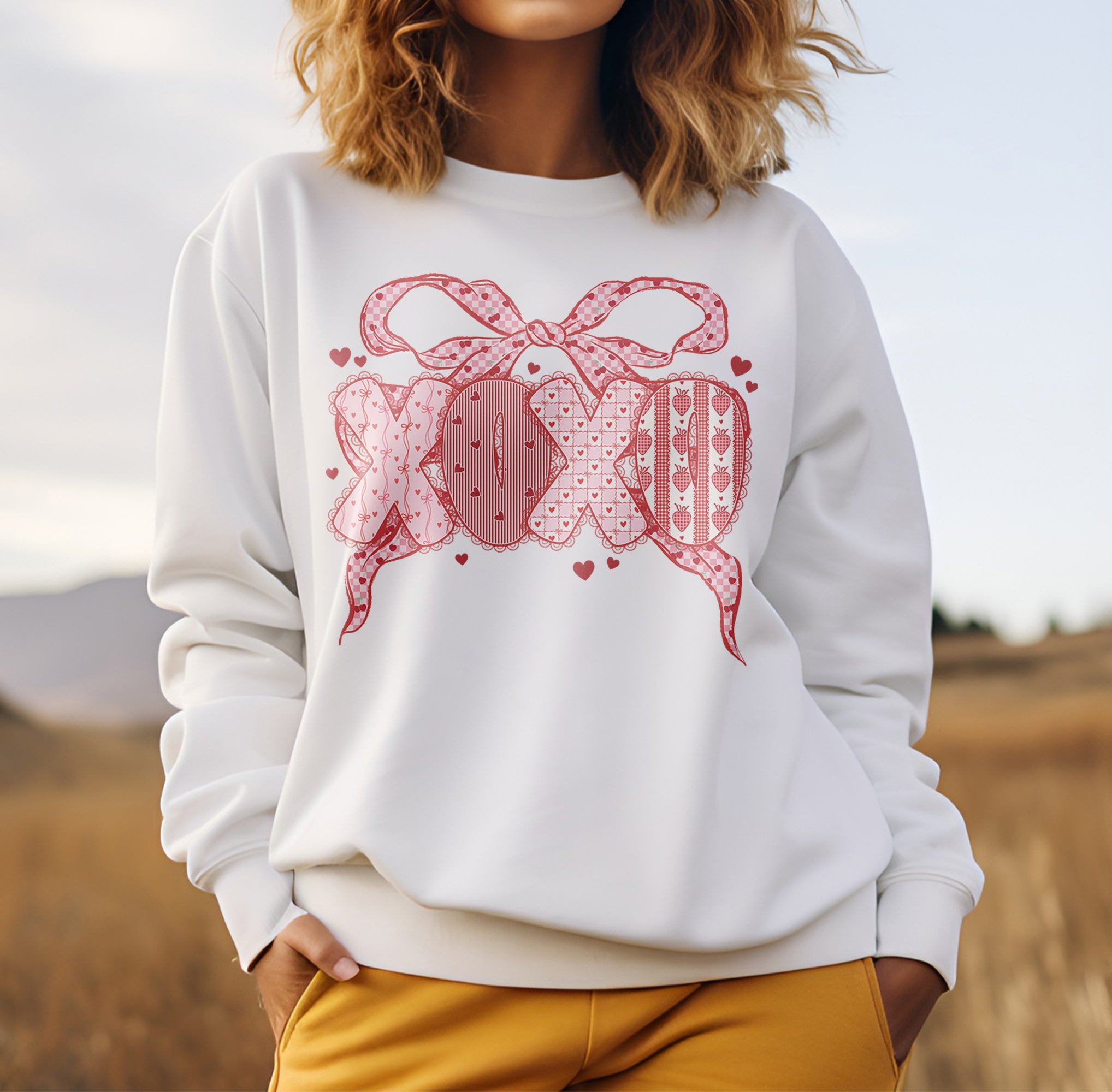 XOXO Coquette Bow DTF Transfer, Ready to Press DTF621
