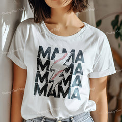 Baseball Mama DTF Transfer, Ready for Press Heat Press Transfers DTF323