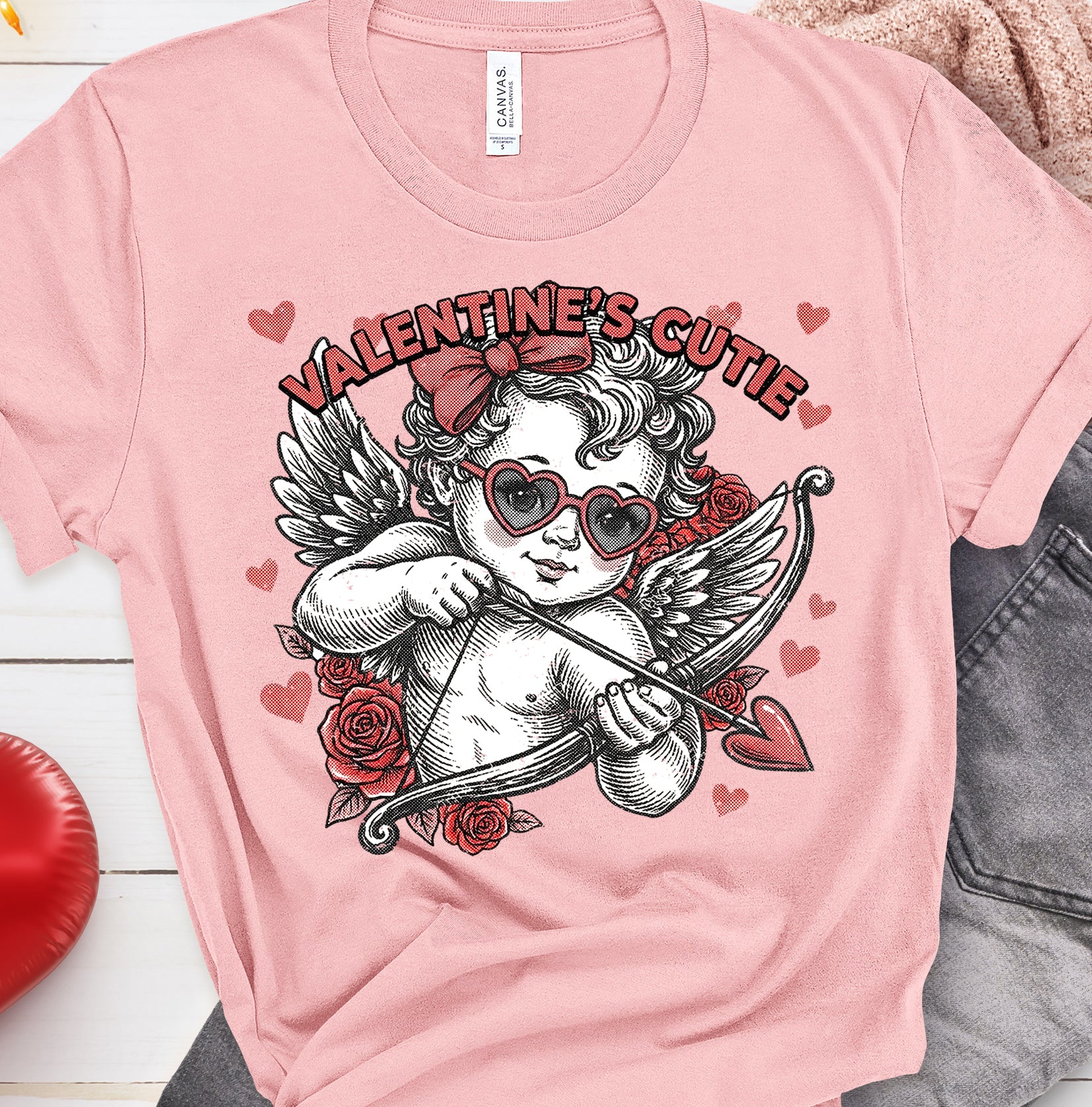 Valentine's Cutie Cupid DTF Transfer, Ready to Press DTF644