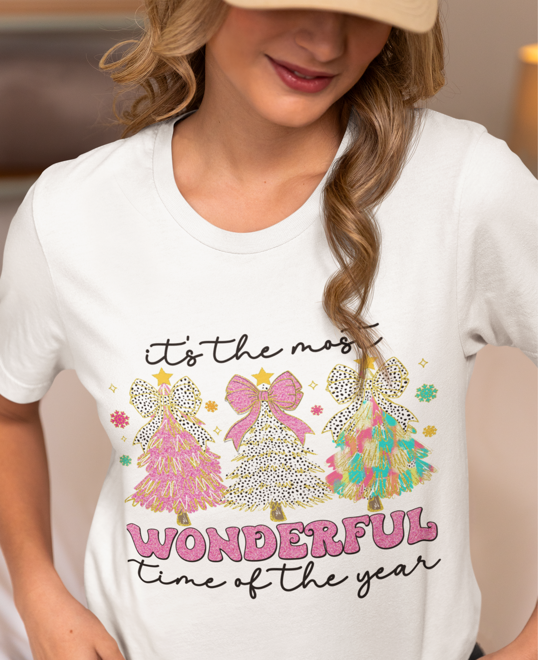 Coquette Christmas Trees DTF Transfer, Ready to Press DTF487