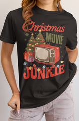 Christmas Movie Junkie DTF Transfer, Ready to Press DTF603