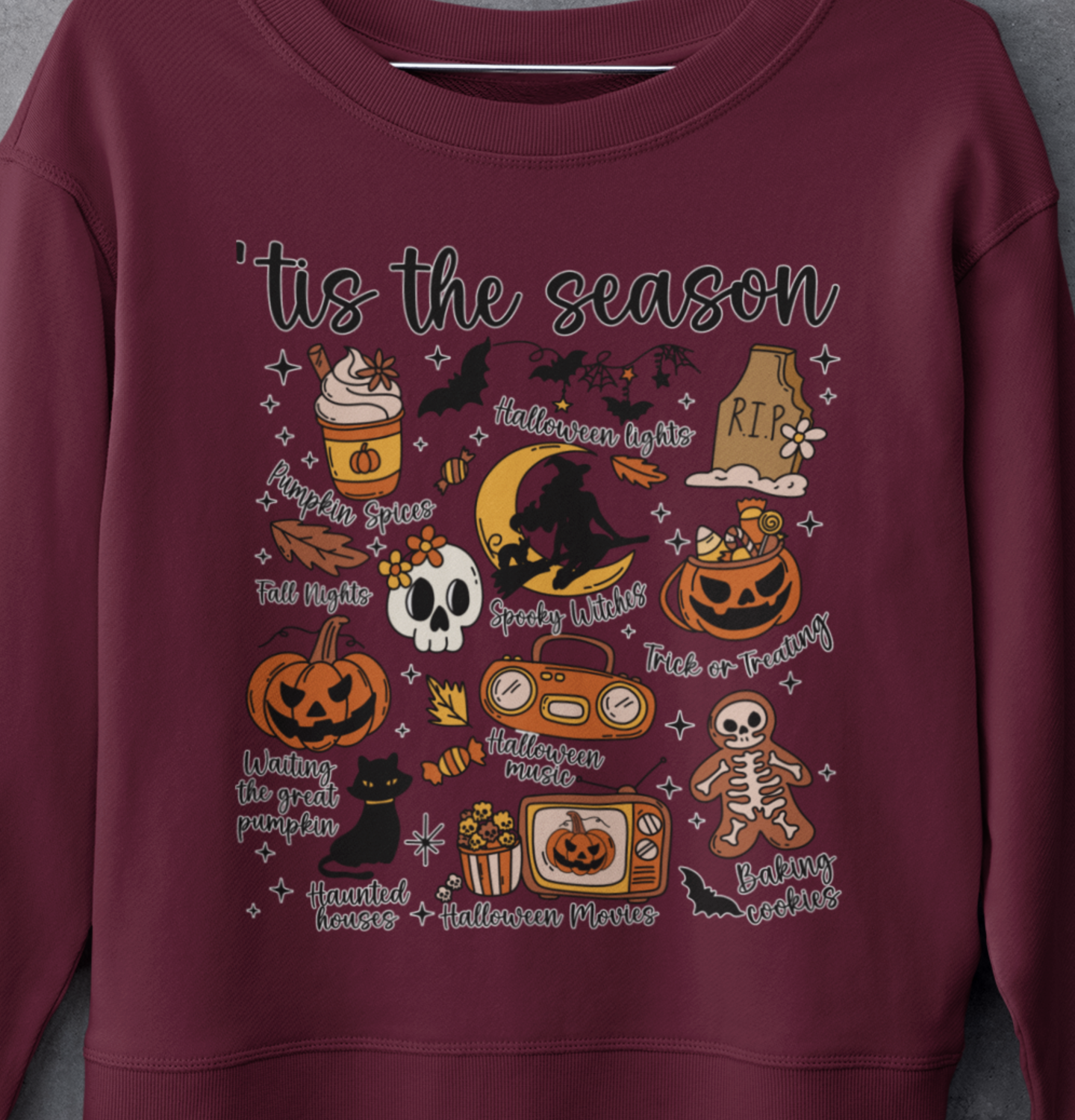 Tis the Season Halloween DTF Transfer, Ready to Press DTF590