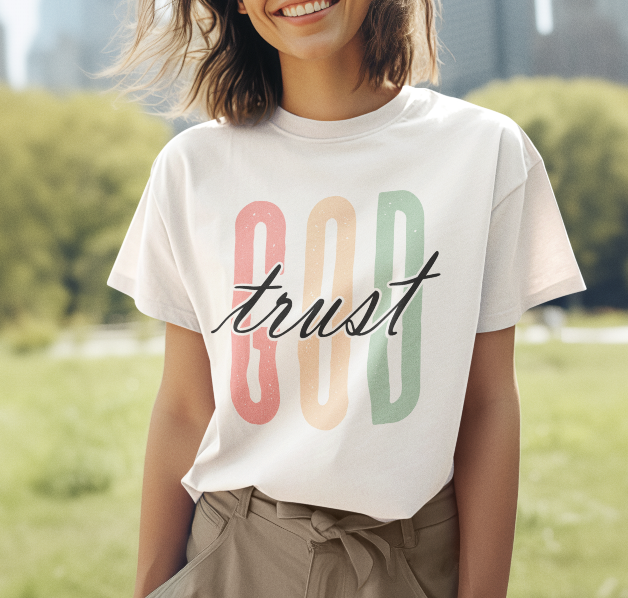 Trust God DTF Transfer, Ready to Press DTF555
