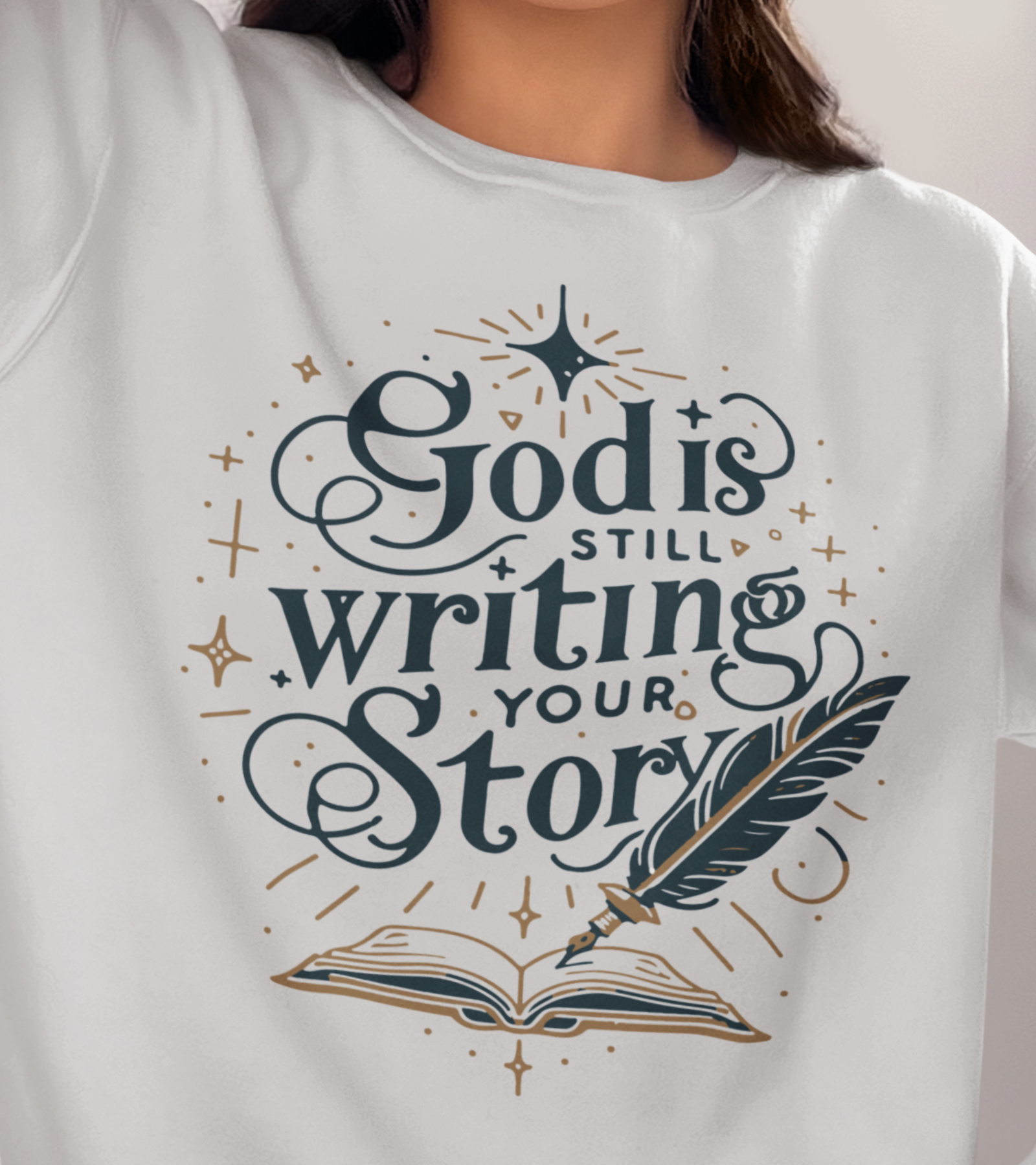 God is Still writing Your story Christian DTF Transfer, Ready for Press Heat Press Transfers DTF322