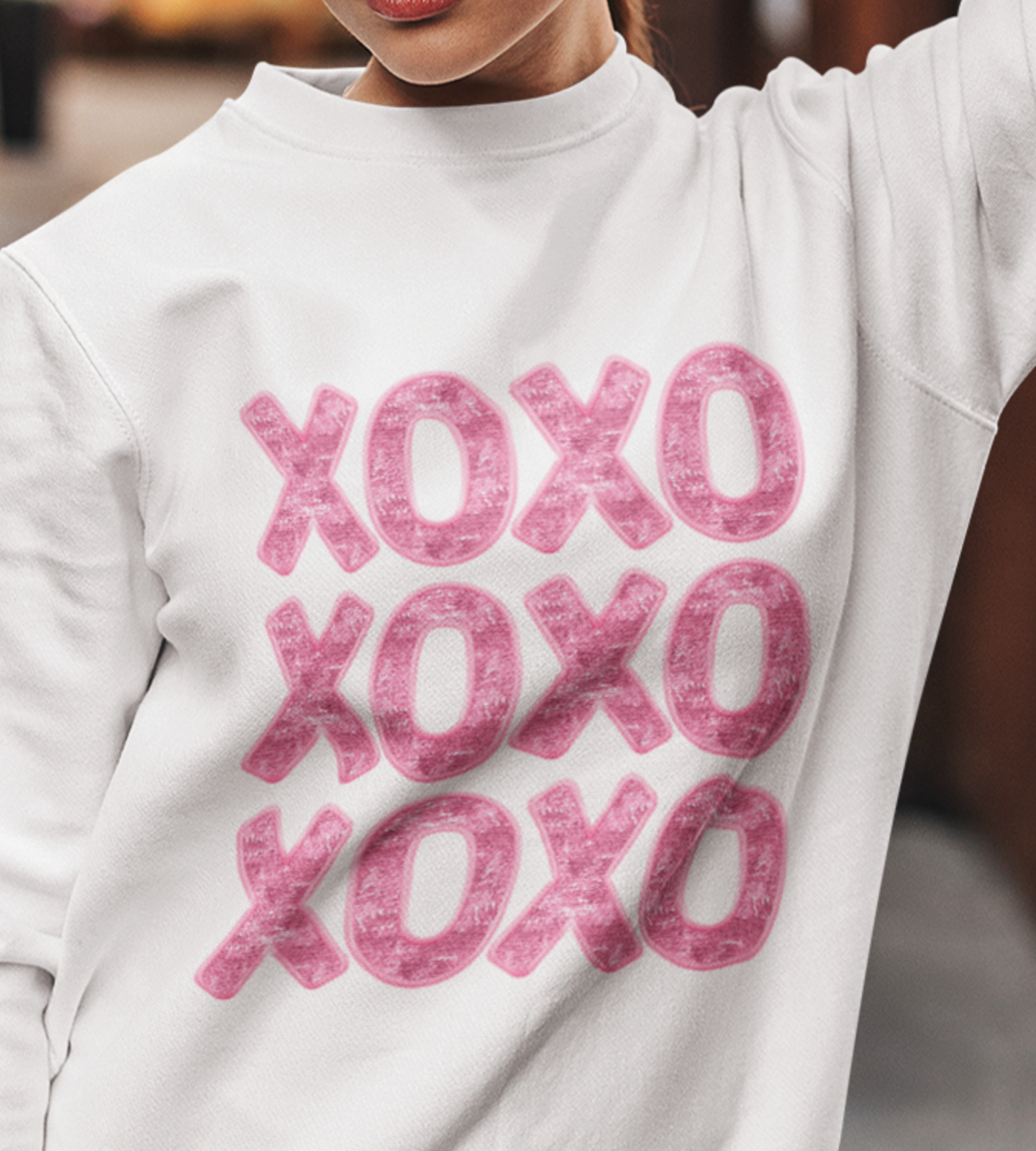 XOXO Faux Sequins DTF Transfer, Ready for Press Heat Press Transfers DTF254